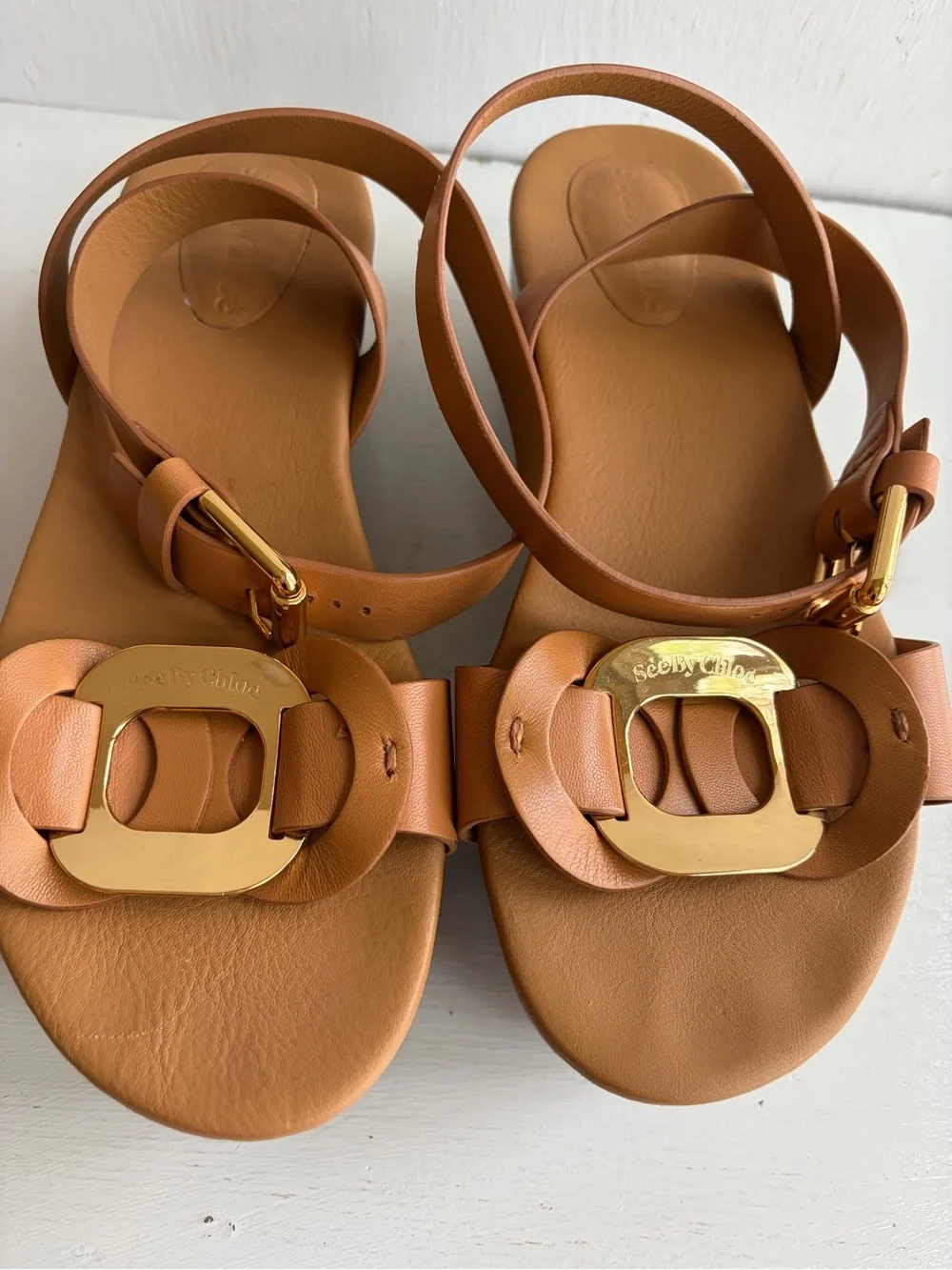 See by Chloé Chany Platform Sandals – Tan